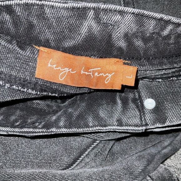 Beige By Tony Women’s Stretch Denim jean Pencil Midi Skirt Gray Size Large - Picture 8 of 12